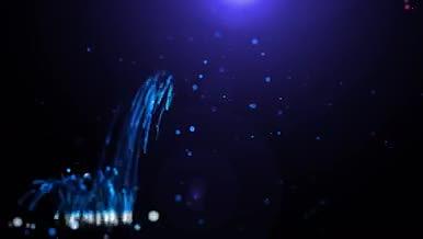 粒子拖尾通用视频背景视频的预览图
